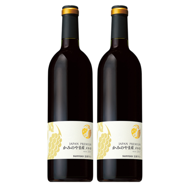 サントリージャパンプレミアム　かみのやま産メルロ　２０１７ （750ml×2本）